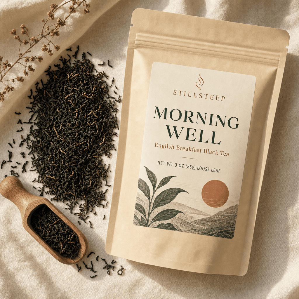 Morning Well — English Breakfast black tea, loose-leaf tea pouch